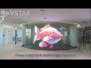 VSTAR Transparent Flexible LED Film Display: 14.4sqm Installation (40 Panels) for Retail/Architect
