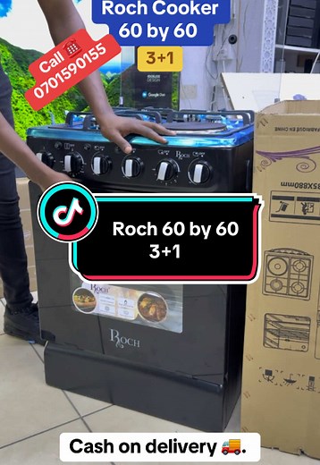 Roch cooker 60 by 60 #genuineelectronics #roch #rochcooker #60by60 #cooker #kitchenappliances