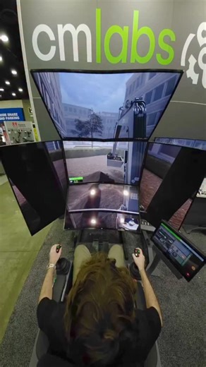 Diggers & Dozers on Instagram: "@cmlabssimulations displayed a realistic training simulator at @theutilityexpo where visitors could get hands on experience operating excavators, dozers and cranes! Join CM Labs for a webinar on October 15, 1PM ET to discover their latest training pack. Follow @diggersanddozers and SUBSCRIBE to us on YouTube! #excavator #trucks #cat #caterpillar #liebherr #komatsu #hitachi #volvo #bobcat #jcb #hyundai #case #johndeere #heavyequipment #heavymachinery #constructione