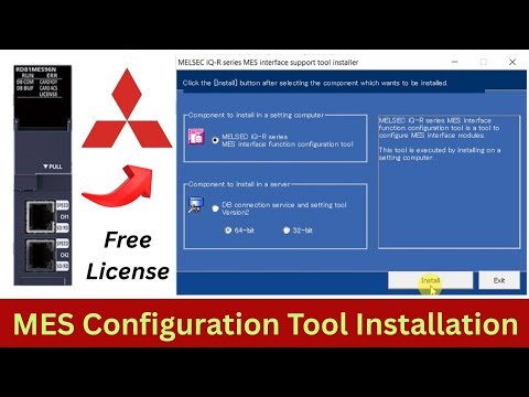 Mitsubishi MES Interface configuration tool installation? How to install the MES software ?