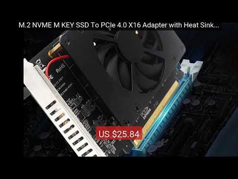 M.2 NVME M KEY SSD To PCIe 4.0 X16 Adapter with Heat Sink PCIE... — Best Buy 2026 | Great Quality!