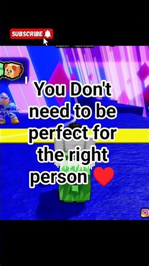 You don’t need to be perfect for the right person | Roblox Thoughts #roblox