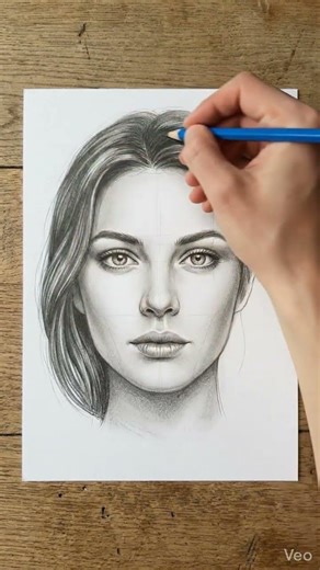 Beautiful Woman Portrait Drawing Timelapse | Pencil Sketch 2-Stage Progression (Mid → Near-Complete)
