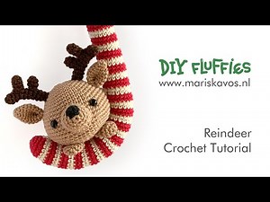 Reindeer Christmas Crochet tutorial English