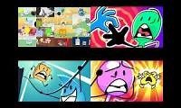 Mix of 4 videos from youtube : 19 BFB Episodes at once