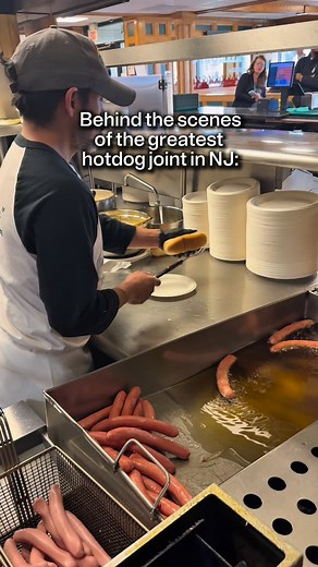 There’s love behind each station at The Hot Grill’s kitchen. From your hotdogs, burgers, and even fries: the crew here is crafting each order with precision. It’s a food assembly line! #thehotgrillofficial #cliftonnj #hotdogs #original | The Hot Grill