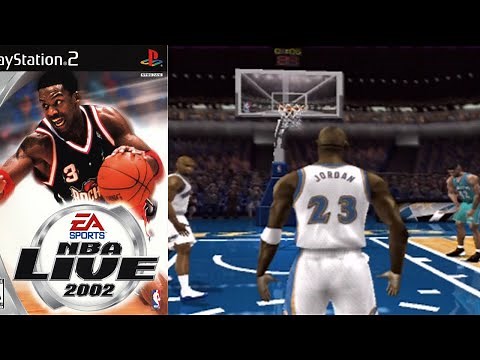 NBA Live 2002 PS2 Throwback | Charlotte Hornets vs Washington Wizards Gameplay