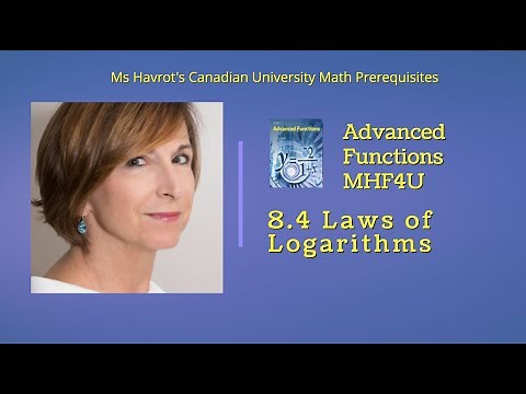 Advanced Functions 8.4 Laws of Logarithms