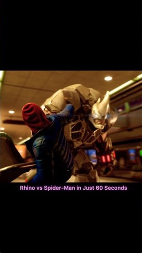 Rhino vs Spider-Man in Just 60 Seconds