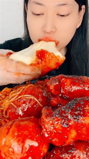 INSANELY Spicy Chicken Challenge! 🔥🔥 Can You Handle This?#mukbang #asmr #food #usa #yummy #shorts