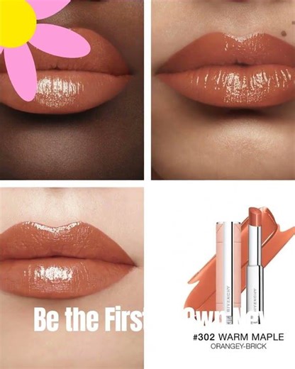 Son GIVENCHY Rose Perfecto Shine Serum Lipstick #N302 Warm Maple