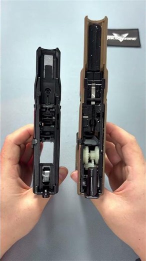 Difference Glock Blowback spring vs electric #gelblaster #airsoft #airsoftgun #toyguns