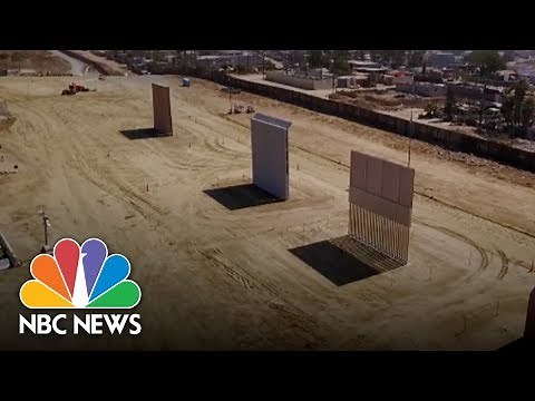 See How President Donald Trump’s Border Wall Prototypes Are Taking Shape | NBC News