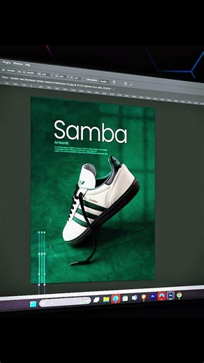 A clean and modern shoes poster design #graphicdesign #creativedesign #fastdelivery