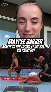 Maycee Barber Reacts to VIRAL UFC KO Loss 😳