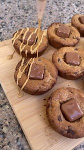 Chocolate cookie Snickers cups easy gooey dessert recipe