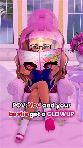 who had the better glow up? me or @♡°fae°♡ 💕💋💄 #fyp #royalehigh #roblox #royalehighroblox #pov