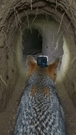 Gray Fox POV 🦊 | Hidden Forest Adventure #Wildlife #Nature #Shorts