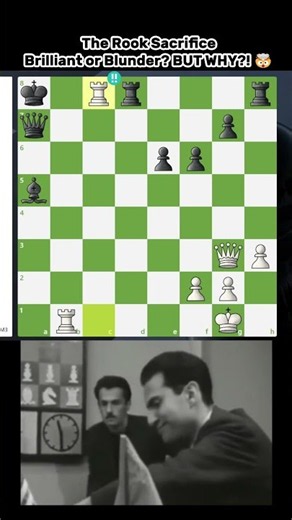 The Rook Was SACRIFICED… But What Did He See?! 😱#chess #chesstactics #brilliantmove #shorts #puzzle