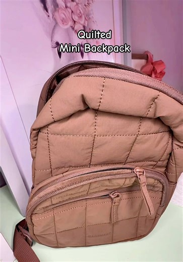 Stylish Mini Quilted Backpack for Moms