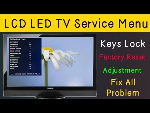 How To Keys Unlock And Factory Restore on Toshiba LCD And LED TV