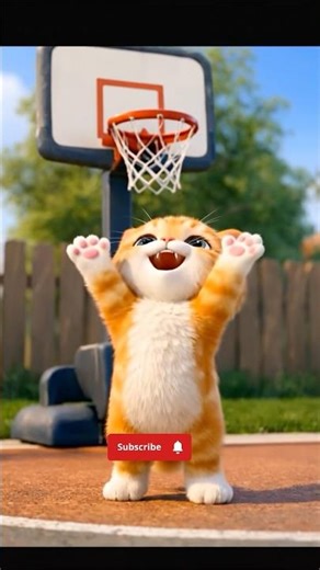 Tiny Kitten’s Incredible Basketball Skills! 🏀” #kitten #cat