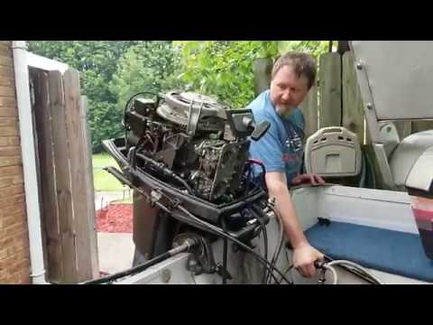 1988 Mariner 40 HP Boat Motor Startup