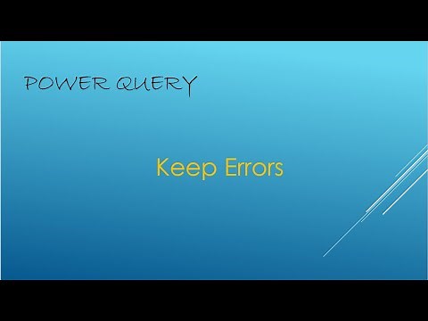 Keep Errors Power Query Power BI