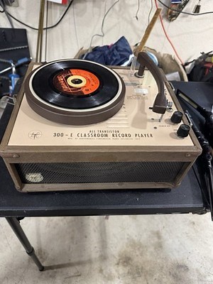 Audiotronics All Transistor AC 300-E Classroom Record Player Works Good | eBay