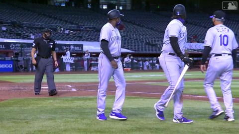 Matt Kemp ejected after strikeout