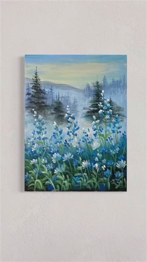 Calm Forest Flower Scene 🌲