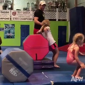 67K views · 664 reactions | Oooop!藍 #Repost @afvofficial when I’m alone vs when baes watching . . . #gymnastics #gymnast #afv #fail #funny #lol #haha #ouch #americasfunniesthomevideos | Inside Gymnastics | Facebook
