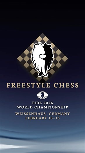 New star on the chess calendar: The FIDE Freestyle Chess World Championship! ⭐️♟️