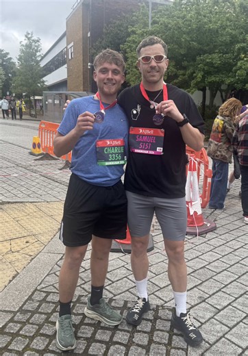 Birmingham Half Marathon. @Great Run @Built For Athletes @Shift Natural Deodorant @247Represent The next stage of my 100k run for men’s mental health. Pacing my mate through his first EVER Half Marathon. He wanted a sub 2 and a SUB 2 is what he got! 💪 Time to rest and go again tomorrow for Milton Keynes Half! #marathon #running #fitness #run #mentalhealth