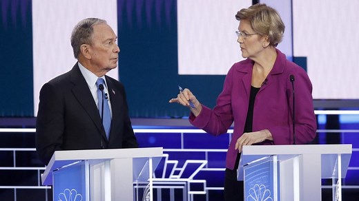 Watch Warren call Bloomberg 'arrogant billionaire' and challenge him on treatment of women