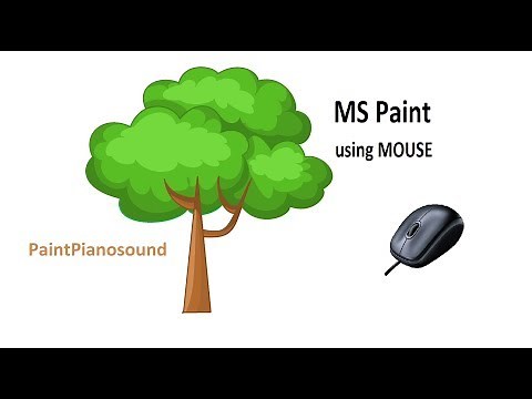 Tree Drawing on MS Paint using mouse