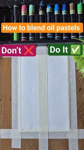 Best Oil Pastel Blending Tips? 🤔 #art #painting #oilpastel