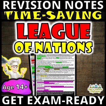 League of Nations | Revision Menu | Grades 10–11