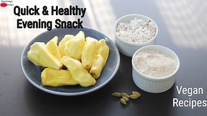 56K views · 879 reactions | Quick & Healthy Evening Snacks - Easy Vegan Recipes - Nisa Homey | Skinny Recipes jackfruit is in season and this is a great way to include ripe jackfruit, a healthy evening snack or can be enjoyed as a breakfast when jackfruits are in season. 10 jackfruit, 1/2 cup khapli wheat flour, 1/2 cup grated coconut, 4 cardamons, a pinch of pink himalayan salt, 1/4 cup + 2 tbsp water, organic jaggery as needed. | Nisa Homey | Facebook