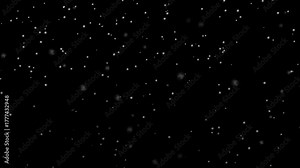 Realistic snow fall or falling snowflakes isolated on transparent background. Alpha channel or PNG stock video animation