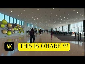 Chicago O’Hare International Airport (ORD) ✈️ Terminal 5 Tour | Immersive ASMR walk in 4K POV