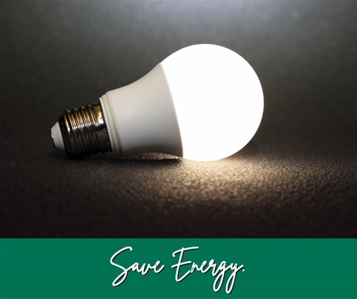 #HomeEfficiencyTip: Use LED lighting. Residential LEDs use at least 75% less energy and last 25 times longer than incandescent lighting. | Intercounty Electric Cooperative Association | Facebook