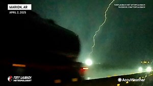 DASH CAM CAPTURES THE LIGHTNING STRIKE THAT EXPLODES TRANSFORMER... here are a couple clips of the lightning bolt that hit and subsequently blew up a transformer north of Marion, Arkansas on our southbound drive down I-55 late Wednesday evening. | Meteorologist Tony Laubach