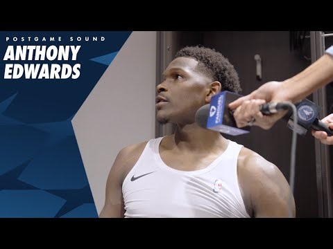 "That Felt Good." | Anthony Edwards Post Game Sound | 11.15.24