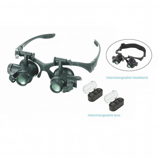 [Hot Item] Upgraded Version Watch Repair Magnifier with LED Light 10X 15X 20X 25X Magnifying Glass