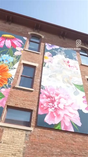 A new mural has SPRUNG right in downtown Aurora! We want to thank Aurora Public Art for their continued work in turning our beautiful city into a walking art gallery. 🎨 To learn more about the creatives behind this piece, visit https://yourvoice.aurora.il.us/aurorainbloom | City of Aurora, IL, Government