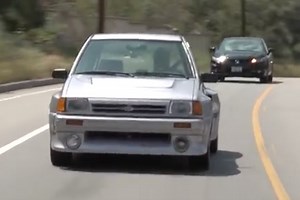 Take A Ride In Jay Leno's Ford Festiva Shogun - America's Take On The Group B Rally Psycho-Hatch! - BangShift.com