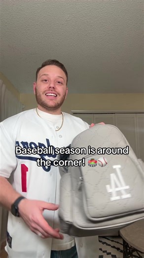 So much to choose from! Can’t wait to hit a game! #fyp #ftb #la #dodgers #backpack