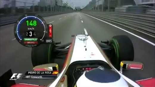 Pedro de la Rosa Marina Bay 2012 Onboard | F1 Nostalgia