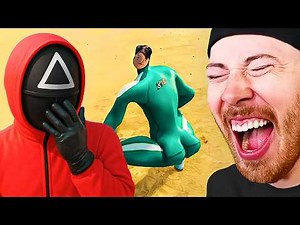 FUNNY Squid Games Animations! TRY NOT TO LAUGH!